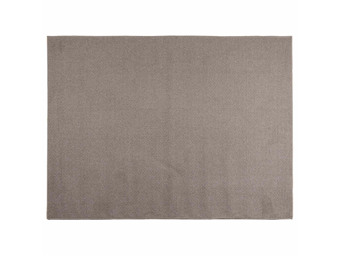 Conjunto 1 Tapete Moderno Vidaxl Castanho-acinzentado Poliéster (120 X 170 Cm)