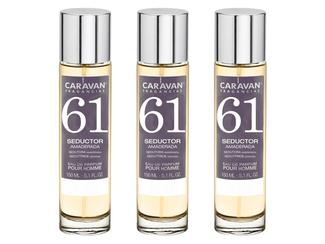 3X CARAVAN Perfume de Homem Nº61 150Ml