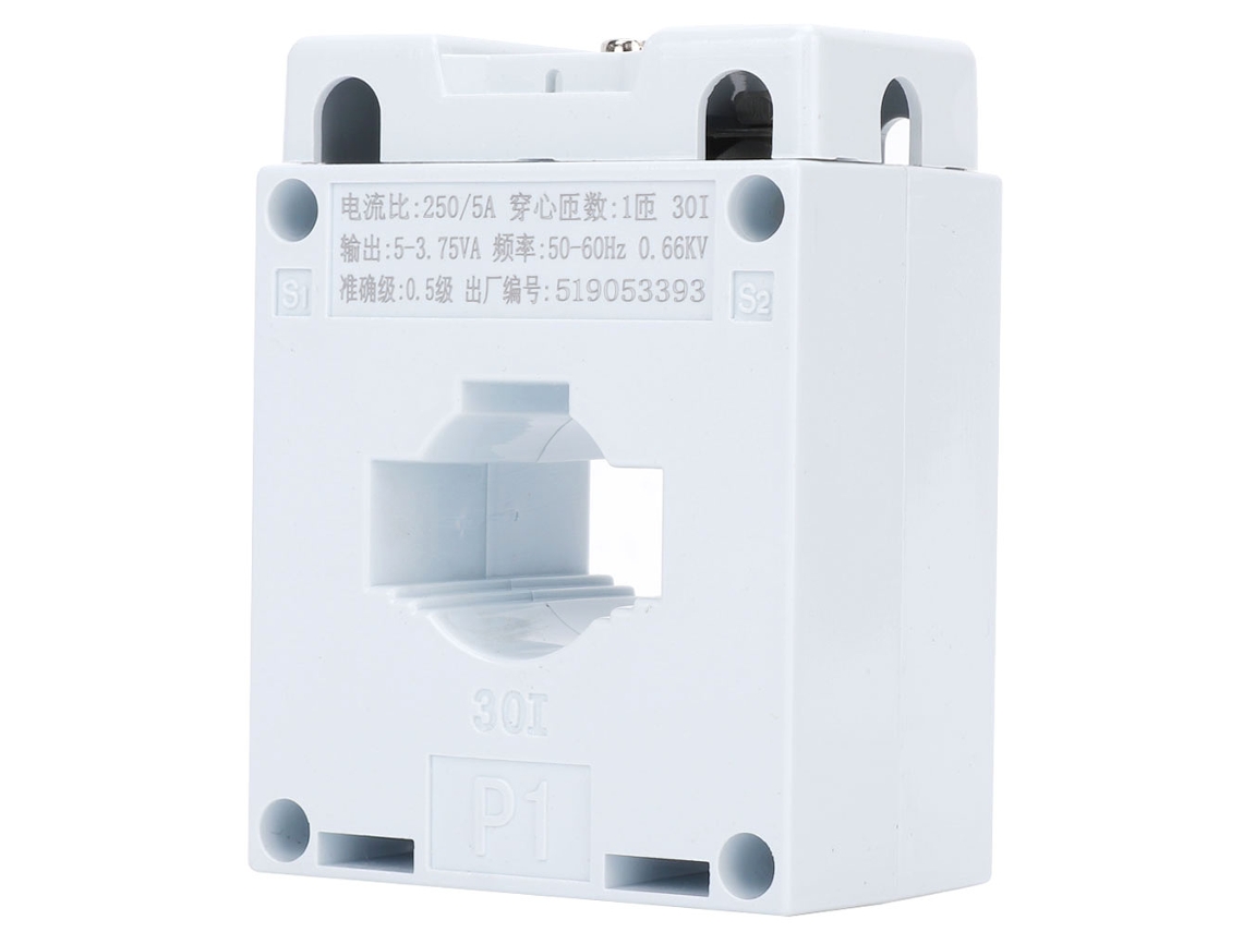 Transformador De Corrente Bh0.66 (3 Unidades) Classe De Precisão 0.5, 0.66kv, Moldura Retardante À Chamas (250/5)
