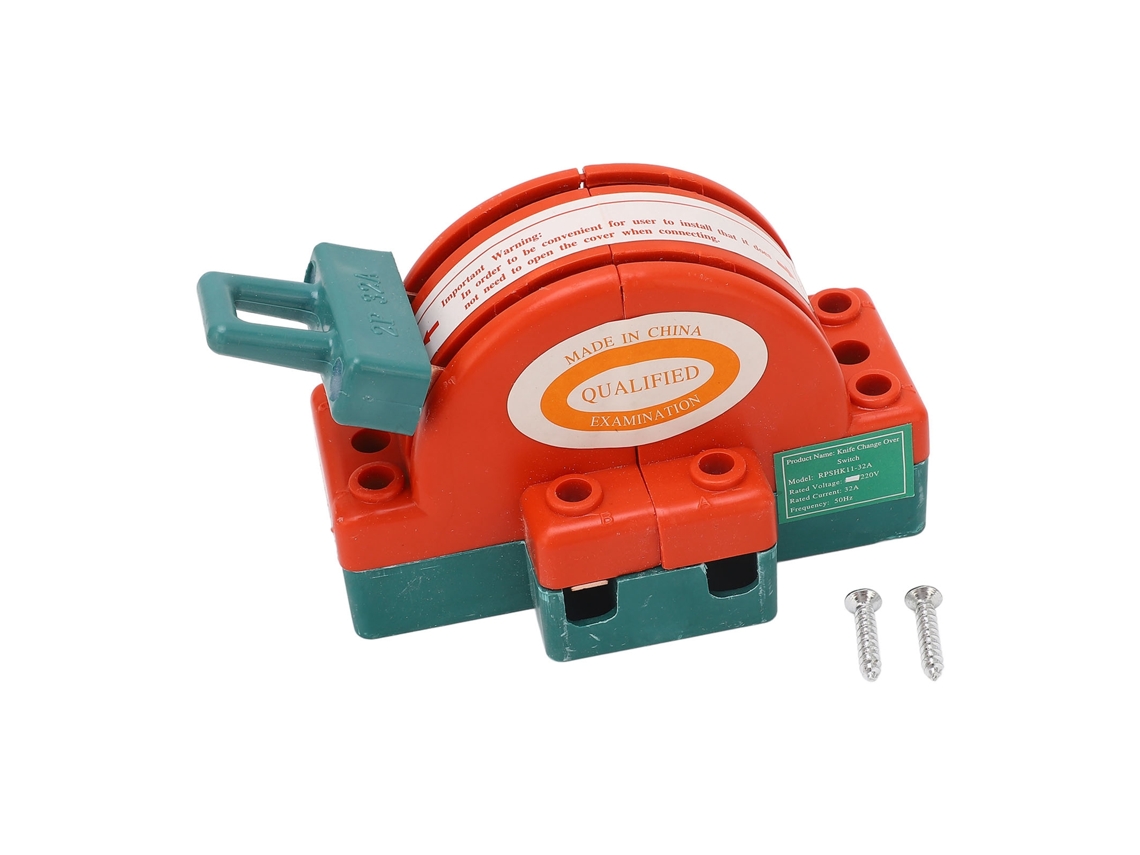 Interruptor De Lâmina Dpdt 2 Pole 32a Disconnect Switch Para Energia 220v