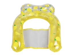 Primerox cadeira Flutuante Inflável de Mesh em Forma de U para Piscina Adulto Pvc Amarelo
