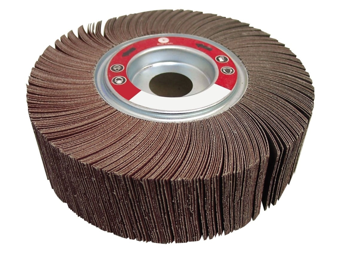 Rodas Milleaf Com Núcleo CALFLEX-Rn16525.60-Rn (Ext. Ø 165 Mm Espessura 25 Mm Núcleo 25,4 Mm Grão 60)