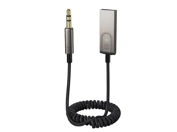 Adaptador Bluetooth para carro ZRUXE By301 5.1 Usb para aux 3.5mm, chamadas, conexão dupla, cabo trançado 0,5m | ZRUXE