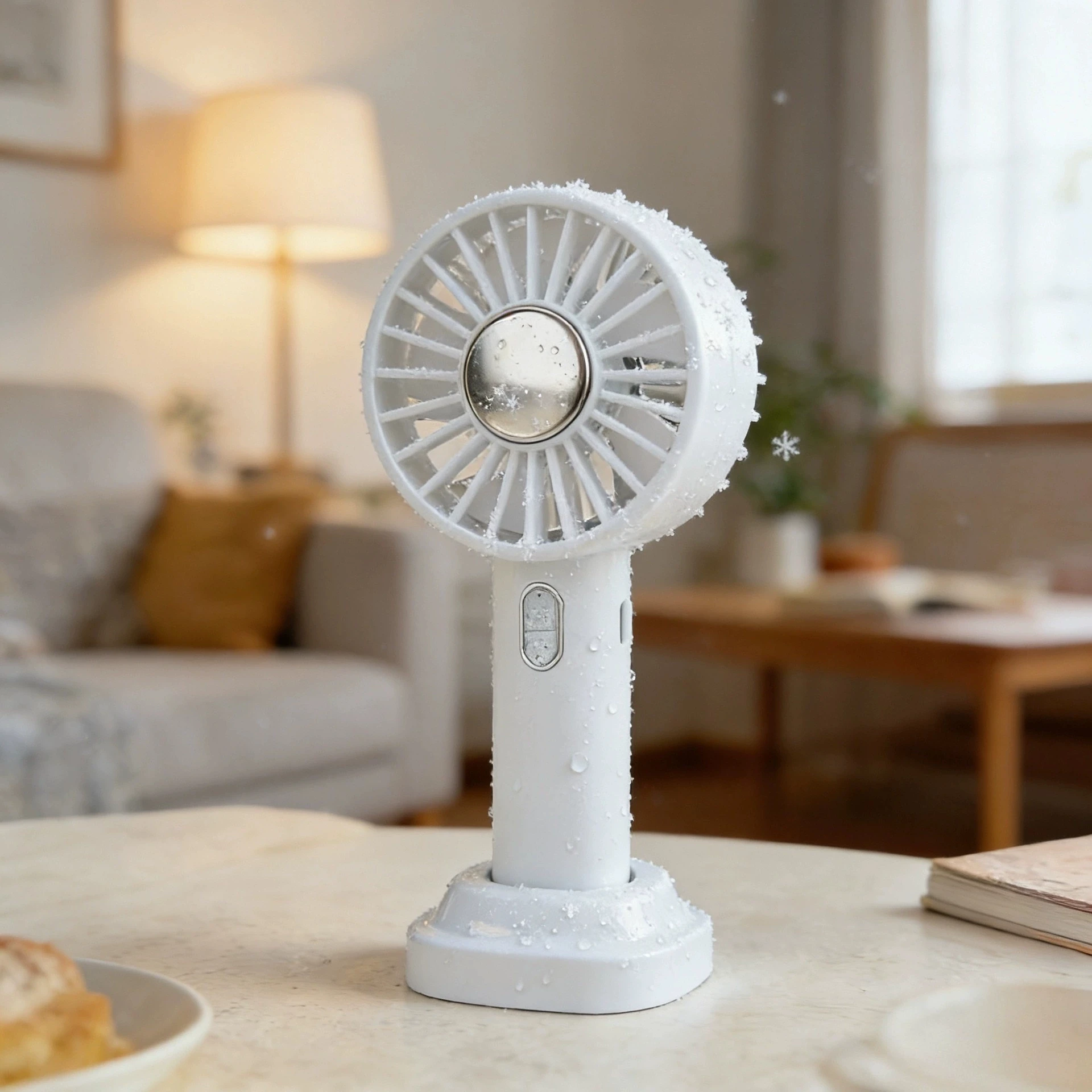 Mini Ventilador com 3 Velocidades, Brisa para Verão, 1800mah, MDUG (Branco) | MDUG