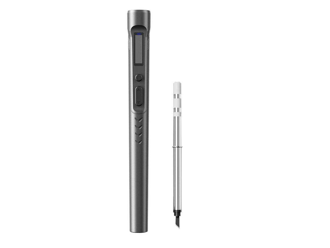 Ferro de soldar elétrico portátil T65-sp 90w com dois modos, controle inteligente, 150-450℃ e cabo ergonômico.