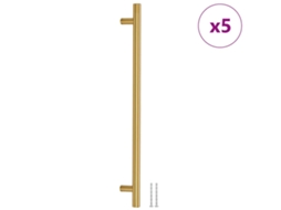 Cabinet Handle, Cabinet Handles Vidaxl Ouro Aço Inoxidável (320 Mm)