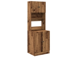 Conjunto 1 Buffet De Cozinha Vidaxl Castanho Derivados De Madeira (60 X 50 X 180 Cm)