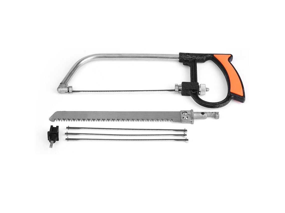 Mini Sierra De Mano Ajustable De Acero Inoxidable Para Trabajo De Madera Diy Con Arco Sierra