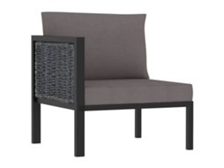 Corner Sofa, Corner Sofas Vidaxl Antracite Rattan / Vime (n/a)