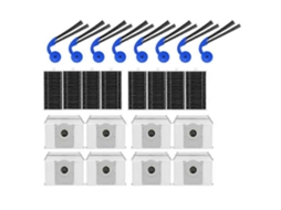 Conjunto De 24 Peças De Acessórios Para Aspirador Robô Ecovacs Deeboot T90 Pro Omni / T90 Omni, Incluindo Escova Lateral Para Saco De Pó E Filtro Hepa