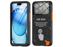 Capa Água Metros para iPhone 14 pro max VEANXIN Azul