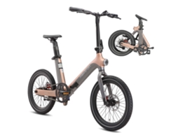 Bicicleta Elétrica Maxturn Smart30 - Motor 250w Bateria 36v9.6ah 20" Travão A Disco Mecânico - Cinza Dourado