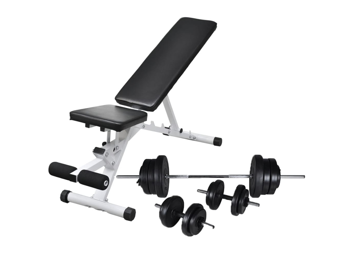 Workout Bench, Workout Benches Vidaxl Preto Aço