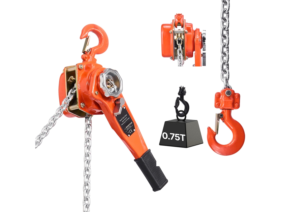 Mini Guincho Manual De Corrente Succebuy Com Alavanca 0,75 T 3 M 460 X 115 X 155 Mm