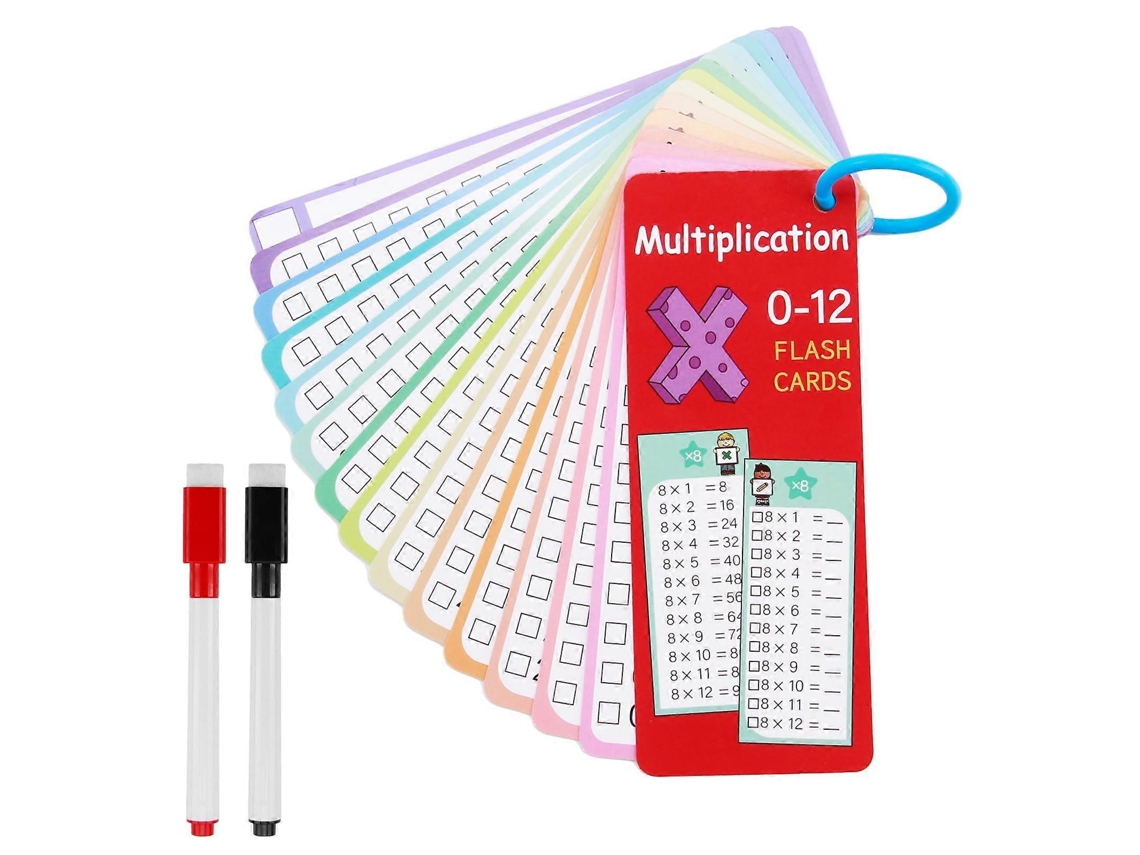 X 1 Flashcards, Conjunto De Aprendizagem Com 2 Marcadores, Flashcards Educacionais Olysi Shop