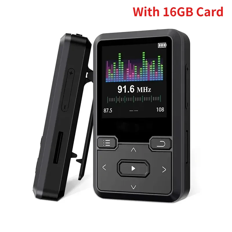 (16 Gb) Gravador De Voz Digital Hd Portátil De 1,5 Polegadas, Mini Reprodutor De Mp3 Com Clip