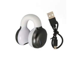 Fones De Ouvido Bluetooth Clip On Hifi Estéreo Cancelamento De Ruído À Prova D'água Para Esportes Cinza