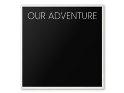 Magnetic Glass Board Our Adventure For The Hall Espelharte (50x50 Cm)