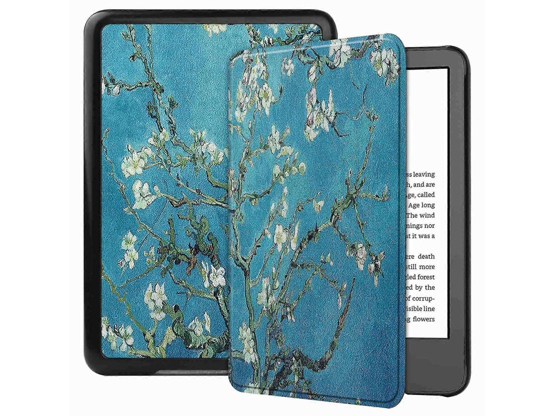 Capa Protetora De Couro Pu E Pc Compatível Com Kindle 6 , Estampa Função Ativação/desativação Automática. Tuotuo (2022)