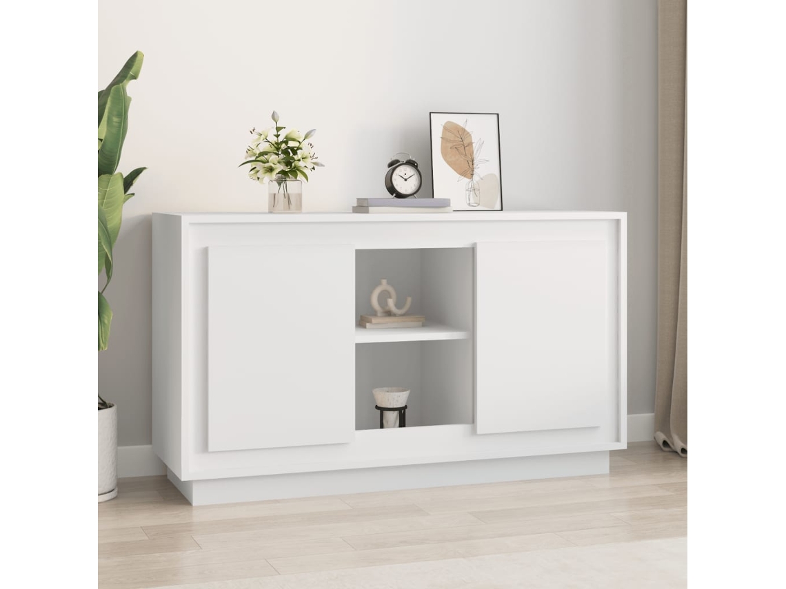 Vidaxl Aparador 102x35x60 Cm Derivados De Madeira Branco