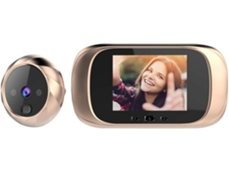 Campainha Inteligente com Câmera Olho de Gato, Tela Tft Lcd de 2,8 Polegadas e Visão Noturna Infravermelha. Brilvibera wer