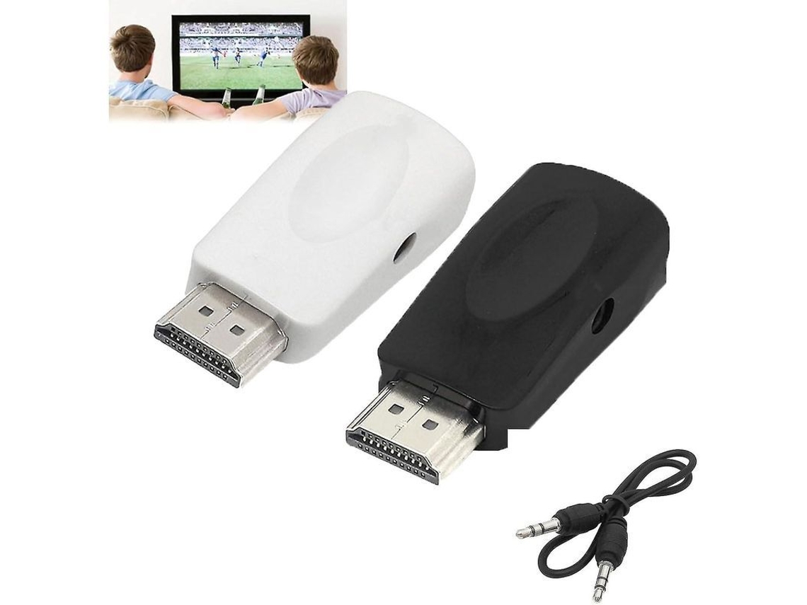 Conversor de Transmissão YURU, HDMI para VGA, Caixa de Streaming 1080p, Smart TV, Branco