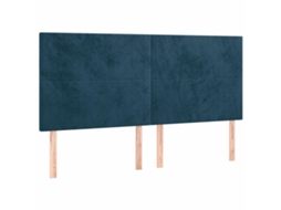 Headboard, Headboards Vidaxl Azul Veludo (200 Cm)
