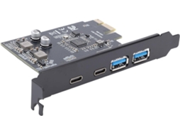 Placa Pcie Usb-c 3.2 Gen 1 5gbps, De Expansão Com 2 Portas Usb +