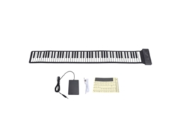 Walshlxq teclado Piano Flexível Enrolável 88 Teclas Silicone Bluetooth com Alto falante Portátil para Crianças Iniciantes