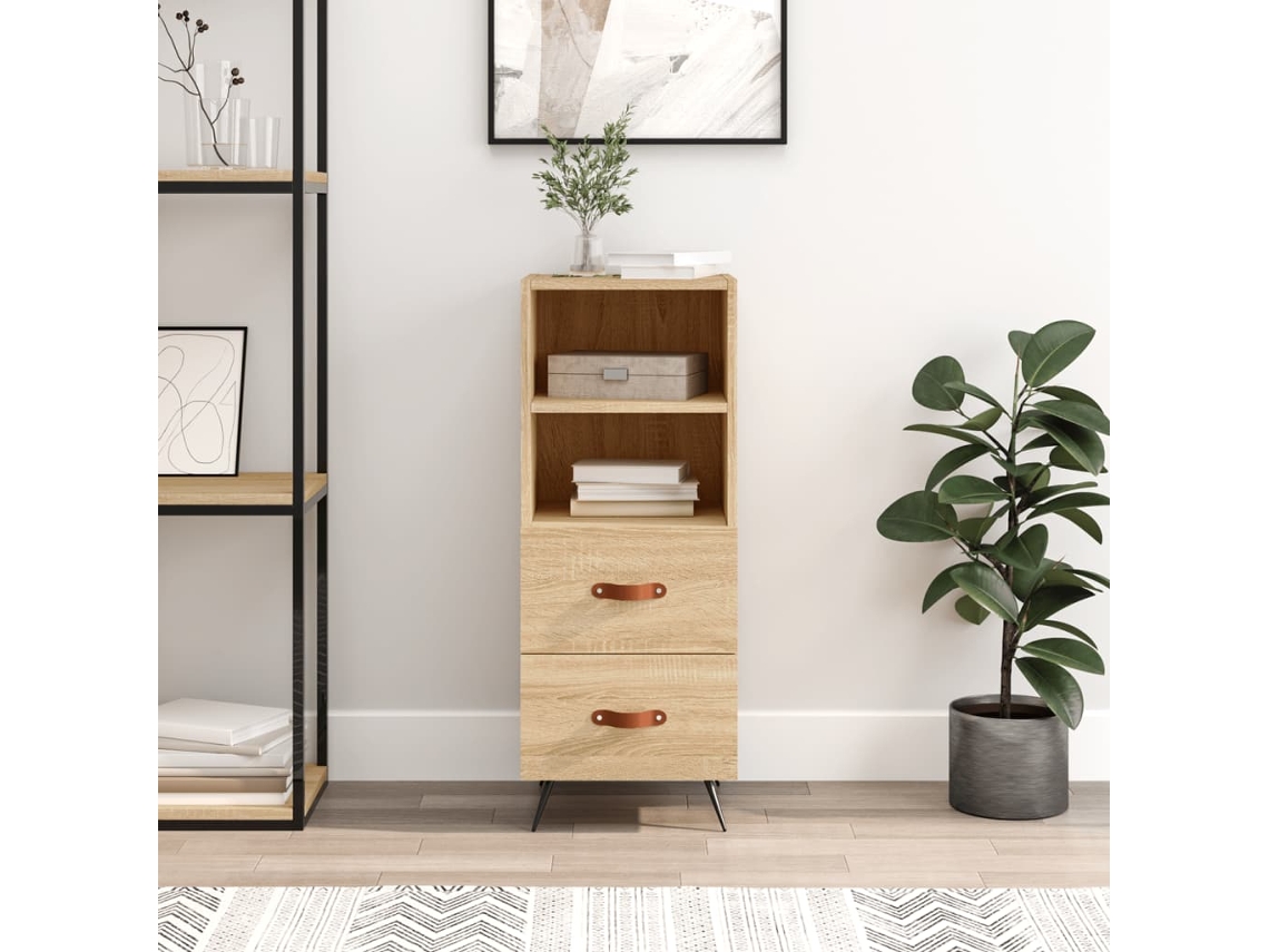 Aparador 34,5x34x90 cm Madera Procesada Color Roble Sonoma