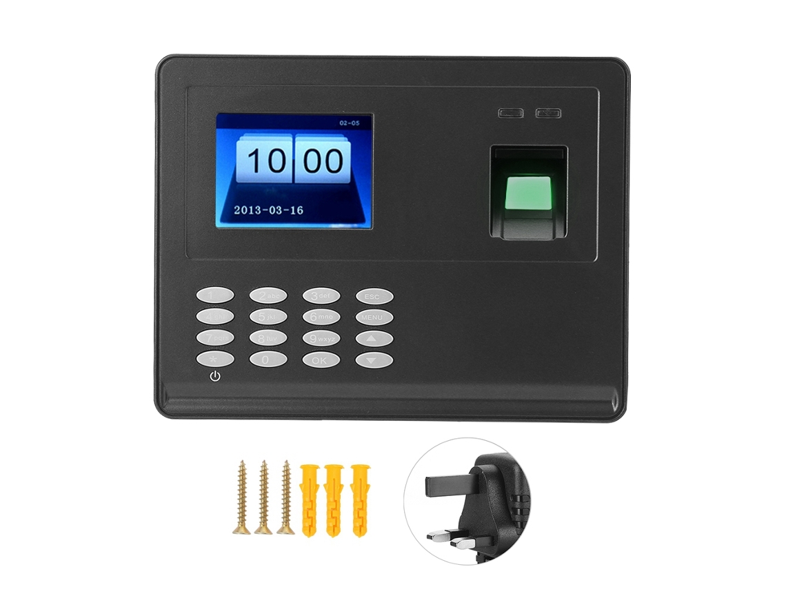 Máquina De Ponto Com Impressão Digital Tft De 2,8 Polegadas (identificação Biométrica, Sem Software)