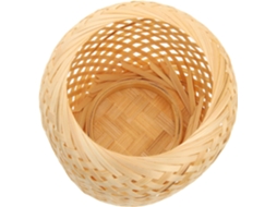 Abajur de Mesa Artesanal em Bambu Trançado, Fácil de Instalar, para Iluminação Ambiente Decorativa em Escritórios Ou Outros Ambientes. SFUSHOS