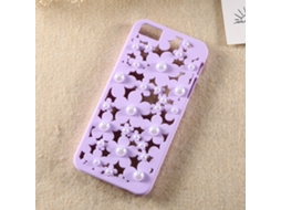 Capa de Telefone LAXISCREED Flor de Pérola Furada