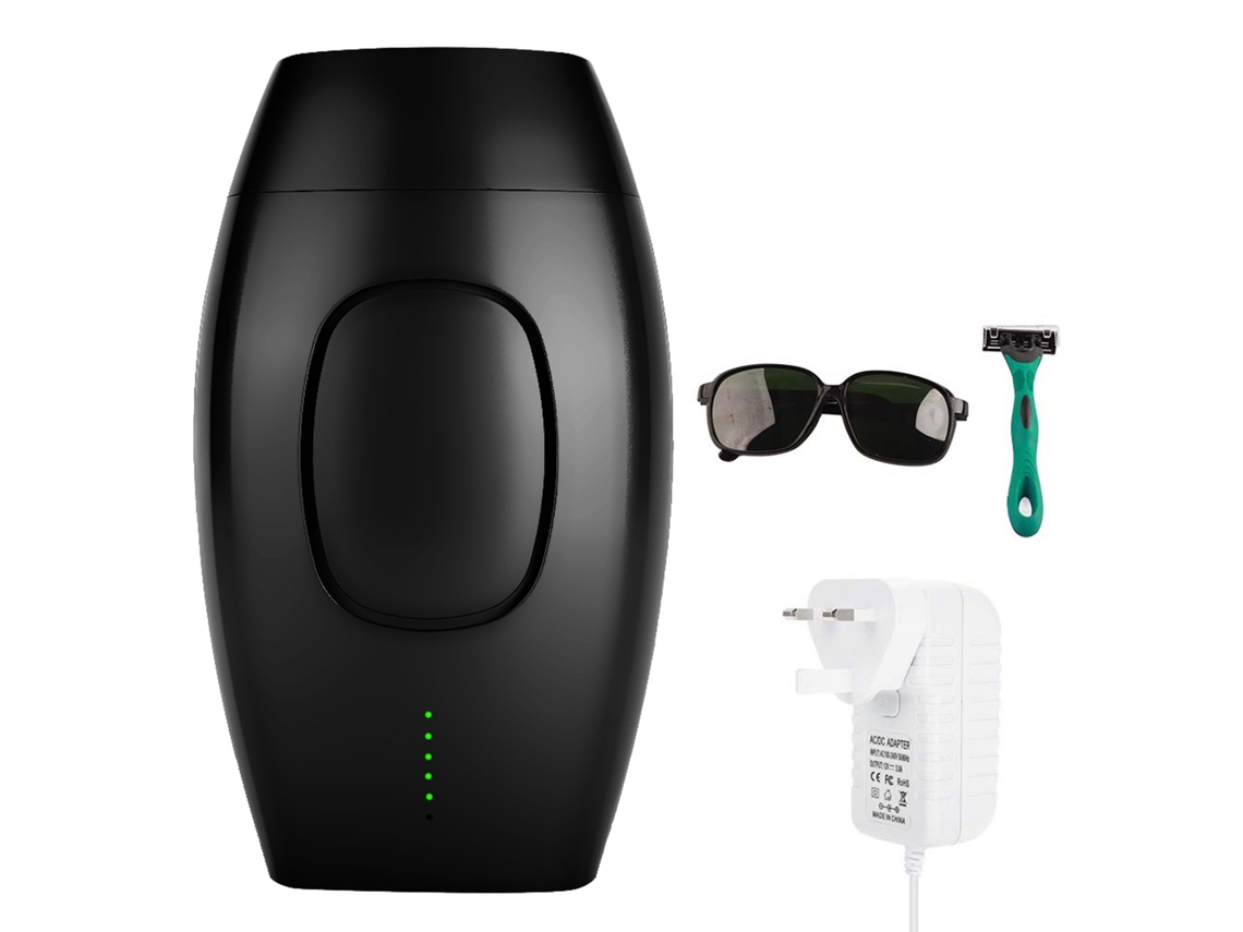 Máquina De Depilación Láser Indolora Ipl Para Cuerpo Y Zonas Privadas Epilador Depilador Permanente (negro)