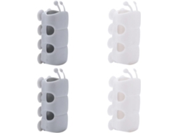 Suportes Para Ducha Higiênica Stobaza, Conjunto De 4 Peças, Com Instalação Sem Furos, Em Silicone E Ventosas