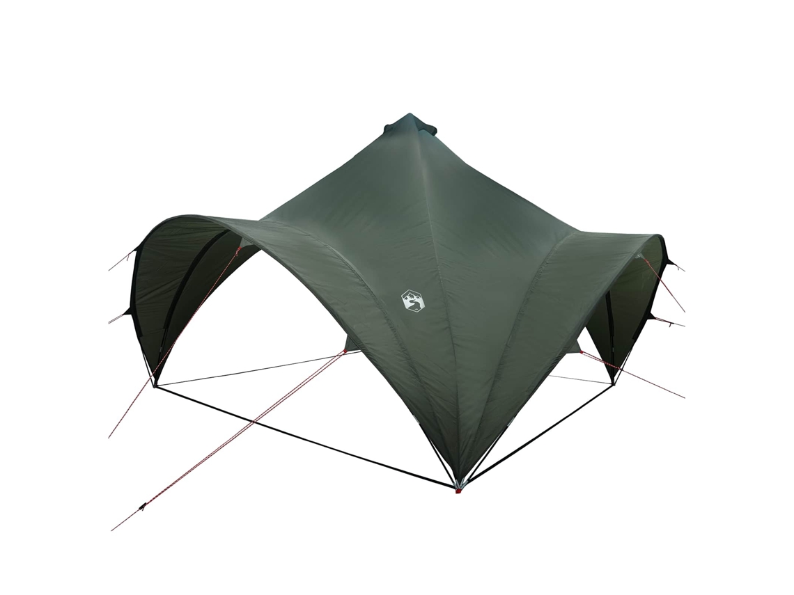 Conjunto 1.0 Tenda De Festa Vidaxl Verde Poliéster (400 X 400 X 320 Cm)