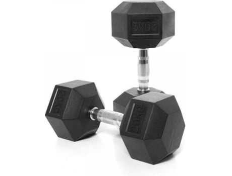 Halteres  hexagonais 20 kg. Conjunto. 2 pçs.