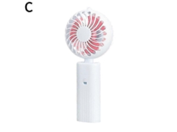 Mini Ventilador De Mão Plástico, Portátil, Para O Verão, Alimentado Por Bateria, Modelo 2025.