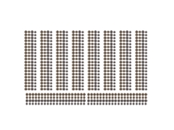 200 Parafusos Chicago 0.4x0.2in Bronze Prata Preto Rebites Couro Encadernação Bolsas