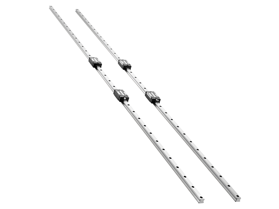Kit De Trilho Guia Linear Hgr20 2 Trilhos 2000 Mm, Eixo Com 4 Blocos Deslizantes Rolamentos, Antioxidante E Alta Precisão, Para Bricolagem