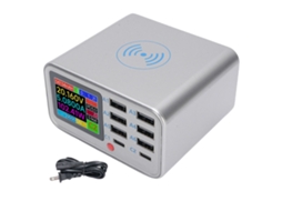 Estação de Carregamento Sem Fio Usb EOOCOO com 8 Portas, 100w, Carregamento Rápido Qc3.0/pd