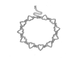 Colar Gargantilha Feminino Da Moda Com Coração Vazado Em Liga Metálica, Joia Para Festas, Presente De Natal Hengjian