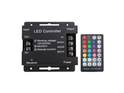 Controlador de Luzes Led Rf com Controle Remoto 28 Chaves Dimmer Rgb Função de Memória | S/MARCA