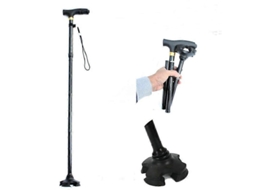 Bengala Dobrável Para Idosos, Ideal Para Escalada, Trekking E Caminhadas. Bastão De Alpinismo Ajustável Com Luz.