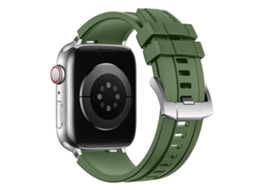 Bracelete Para Apple Watch 46/49/45/44mm - Borracha Fluorocarbonada Fkm Extraordinary Exploration Verde