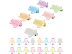 Kichouse Kit de 32 Miniaturas de Tartarugas em Resina, Luminosas, para Decoração de Jardim e Casa, com Acabamento Fino CHABERLU