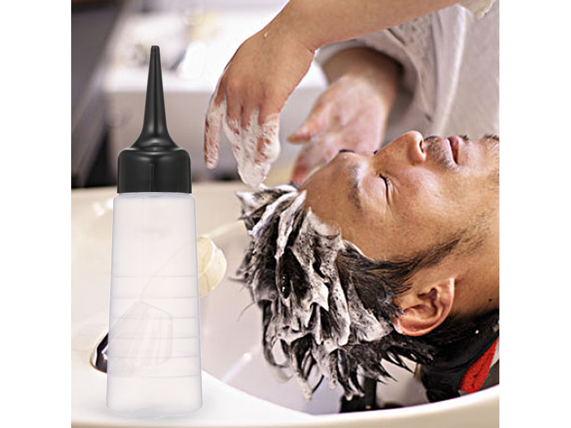 Frasco De Tinta Para Cabelo 150ml Com Bico Inclinado, Misturador De Cor E Aplicador, Plástico Durável Para Salão E Casa