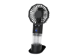 Ventilador Portátil, Pequeno, Para Resfriamento, Para Uso Externo, 1200mah, De Mesa, Com Textura Plástica, Preto