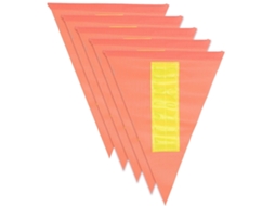 Rebe 5 Peças de Bandeira de Segurança Reflexiva para Bicicleta Acessório de Ciclismo para Crianças Substituição Leve Impermeável 28x20,5cm
