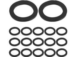 100 Arruelas de Borracha BESPORTBLE, para Halteres e Barras, Antiderrapantes